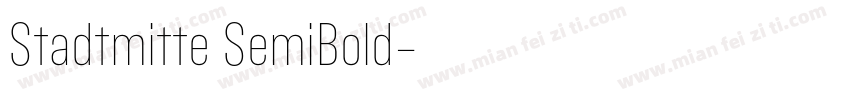 Stadtmitte SemiBold字体转换